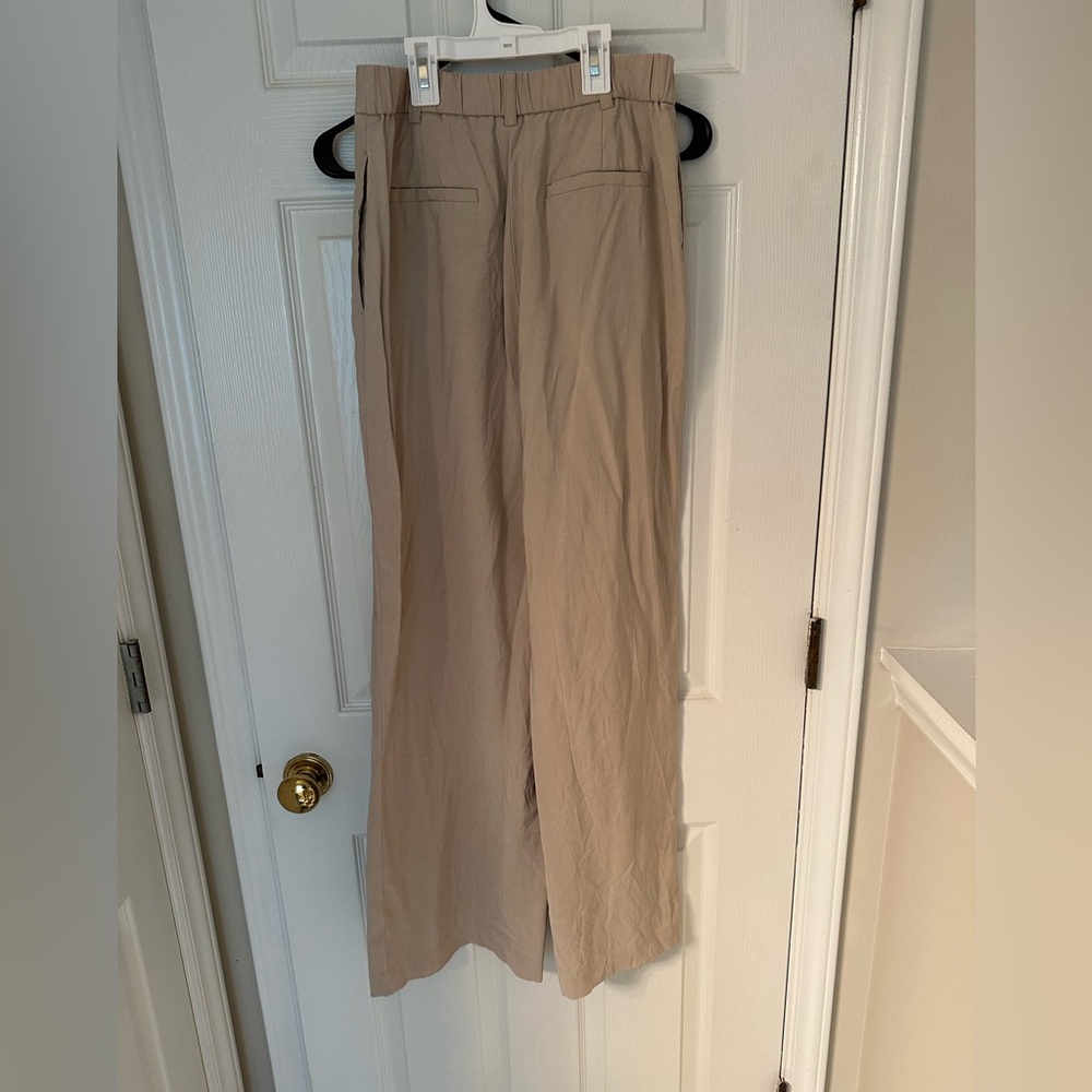 Open Edit Tan Wide-Leg Women's Pants - Picture 5 of 5